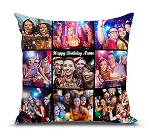 Cuddly Print Photo Cushion/Pillow for Gift to Husband,Wife,Mother,Father,Girl, Boy,Best Friend on Birthdays with Filler. Size:- 12x12 inches, Colour:- Multi CP1212PHOTOC0001