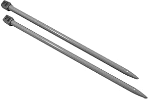 JYC CREATIVE Par de Agujas de Tejer Punto 12mm x 35cm, Agujas Largas con Mango Ergonómico de Agarre Firme, Ideal para Proyectos de Tejido, Adecuadas para Principiantes y Expertos, (1 Par, 12mm x 35cm)