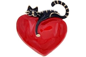 Publisit Broche Vintage, Broche Femme Originale, Broche Vêtement Femme, Coeur, Chat, Email, Epingle, Tendance, Bijoux Femme