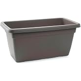 Acan Tradineur &ndash; Plastic Planter without Saucer &ndash; 100 cm &ndash; Drainage Holes &ndash; PLFT Model &ndash; Rectangular Shape &ndash; Ideal for Decora