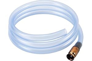 Covienapp PVC-Schlauch Pumpenschlauch 187 cm Selbstansaugende Schlauch Benzin Schüttelschlauch für Transferflüssigkeiten Manuelle Handheberpumpe für Flüssigkeit/Kraftstoff/Gas