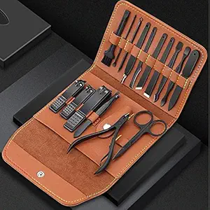DOCOSS-16 IN 1 Proffesional Stainless Steel Manicure Pedicure Kit For Women Pedicure Tools Set Nail Cutter Grooming Kit With Acne needle, Blackhead Tool Manicure Tool Kit Pedicure Tools
