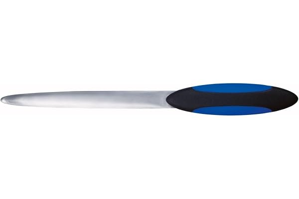 Wedo 147954 Coupe-papier en métal 23 cm avec manche doux (Noir/bleu) (Import Allemagne)