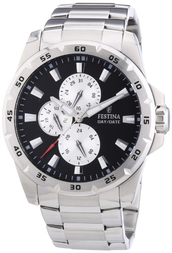 Festina Herren-Armbanduhr XL Sport Multifunktion Analog Quarz Edelstahl F16662/6 Festina Herren-Armbanduhr XL Sport Multifunktion Analog Quarz Edelstahl F16662/6