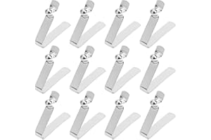 PBAHAUP Clips à Ressort pour Pagaie Kayak, 12 Pièces Clips à Ressort pour Poteau Tente, Clip à Ressort pour Poteau, Bouton Verrouillage en Acier Massif, Goupille à Tube Unique pour Auvent Camping