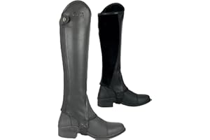 AK RIDING SPORTS AK New Unisex Equestrian Classic Full Grain Leather Horse Riding Half Chaps AKRS-1979