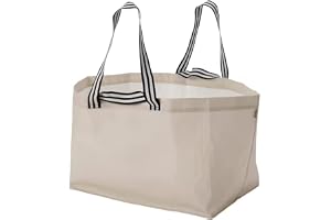 I-K-E-A GoRSNYGG shoppingförvaringsväska stor ljusbeige polypropen 22 1/2 x 14 1/2 x 15 ¼