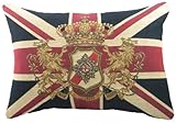 Evans Lichfield Union Jack Coussin Armoiries 45 cm x 33 cm