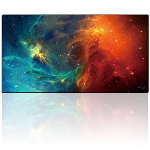AliBli Large Gaming Mouse Pad XXL Extended Mat Tapete de Escritorio Mousepad Largo Antideslizante Rubber Mice Pads Stitched Edges 900x400mm (120-40-034-yuntuan)