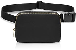FuninCrea Fanny Pack, vattentät höftväska i nylon med justerbara remmar för kvinnor och män, modern bältesväska med 3 nätfickor för träning, löpning, resor, vandring