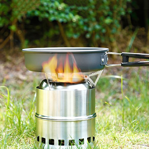 OUTAD Tragbar Campingkocher Holzofen Rucksack Notüberleben im Freien Picknick BBQ Camping - 5