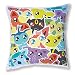 Produktbild Fluffy Chamalow Chamalow Shop Eeveelution Pokemon (Evolution Evoli) Dekokissen, Chibi und Kawaii, hergestellt in Frankreich