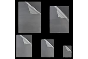 RNBEVANSANNE 150 Pcs Thermal Laminating Pouches, 100 Microns Clear Laminating Pouch 5 Sizes Film Photo Protecting Sheets Hot Laminate Pouches Sheets for Sealed Photo Card Documents, for Home, Office Events