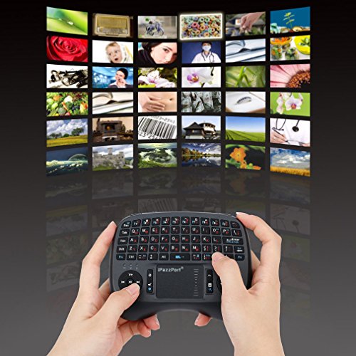LESHP 2.4GHz Mini Wireless QWERTY Tastatur mit Hintergrundbeleuchtung für Desktop / Laptop Dual Mouse USB Receiver Plug - 6