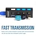 Produktbild KDQ1 USB 3.0 Hub 4 Ports Speed 5Gbps for PC Laptop with on/Off Switch Black