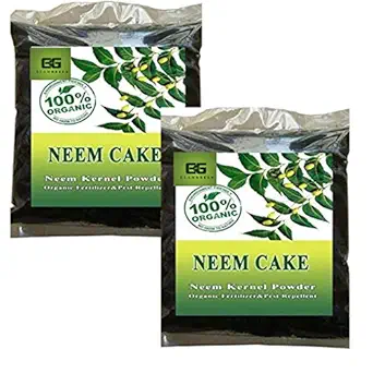 EG ELAMGREEN Organic Neem Cake Powder Manure Fertilizer for Plants, Garden 1kg/Free Vegetable Seeds kit
