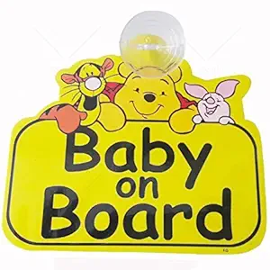 Fusion Baby On Board Pooh Auto Accessory