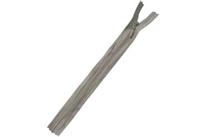 Plush Addict 16" Invisible Zip - Cream 41cm Concealed Zip For Dressmaking and Skirts - Closed Ended Zipper