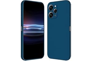 RankOne Funda para Redmi 12 (4G) / Redmi 12 5G / Poco M6 Pro 5G (6.79" Inches) Carcasa de Silicona de TPU Suave - Azul Zafiro