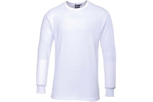 Portwest Herren L/S Thermal T-shirt vetements de travail > tee shirts travail, Bianco, M EU