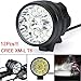 Produktbild Taschenlampe, ourmall 30000 lm 3 Mode Fahrrad Lampe 12 x CREE T6 LED Bike Scheinwerfer Taschenlampe