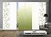 Produktbild Home Fashion 96993 | 6er-Set Schiebegardinen Concord | blickdichter Dekostoff | grün | jeweils 245x60 cm