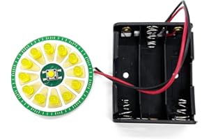 Treedix Proyectos de soldadura DIY Kits de electrónica Placas de circuito electrónico Junta de práctica de soldadura con caja de batería para aprendizaje Formación Enseñanza Principiante Adultos