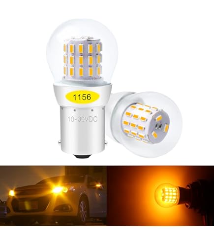 Alopee Ampoule PY21W LED Orange Clignotant 1056 BAU15S Haute Luminosité - 33 SMD 2835 Sans Polarité (9V-30V) Pour RY10W 7507 12496 Clignotants Avant/Arrière Voiture - Lot De 2 Pièces - Foto 7