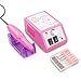 Flylink Professional 10W ZS-303 Electric Nail Drill Electric File Acrylics Salon Equipment for Both Pedicure and Manicure (Pink)