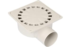 Uzman-Versand 25 x 25 cm, DN 100/110 mm horizontal, desagüe del sótano, desagüe del suelo, desagüe de patio, desagüe de suelo, desagüe de agua para desagües, desagües de canales, desagüe de jardín,