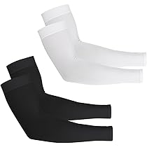 Manchon Bras - - Refroidissement Unisexes - Gris Foncé Blanc