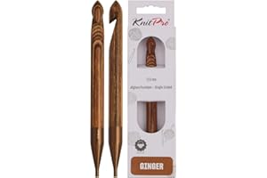 KnitPro Afghano/tunisino: Uncinetto, Legno, Assorted, 12 mm