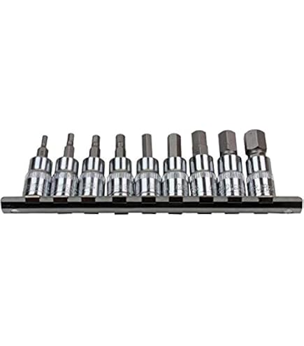 3/8 Unità Shallow Imperial SAE AF 6 Lati Prese Esagonali
