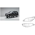 Empica Chrome Plated Headlight Frame Headlamp Cover Car Exterior Accessories Compatible With Toyota Fortuner Latest Generation