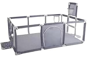 YAZOCO Box Bambini Maglia Traspirante Recinto Per Bambini Con Telaio da Basket Giochi Neonato Interno o Esterno
