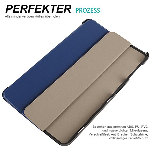 Samsung Galaxy Tab A 10.1 Hülle – Colico Ultra Dünn Case mit Ständer, eigebauter Magnet für Auto Sleep / Wake Up Funktion, Leder Tasche Etui Schutzhülle Cover Stand Holder , Perfekt Geeignet für Samsung Tab A 10.1 Tablet 2016 Version Wi-Fi/ LTE SM-T580N SM-T585N (Blue) - 5