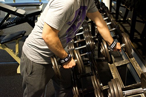 2x Zughilfen von MJ Fitness (gepolstert) Krafttraining/Bodybuilding/Fitness/ Für Frauen & Männer - 4
