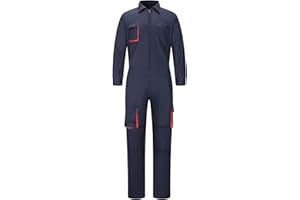 Yukirtiq Pantalones con Peto de Trabajo para Hombre, Ropa de Trabajo Mono de Trabajo para Mecánicos, para jardín y Garaje, para Mantener Limpio