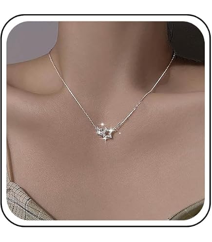 Collier Chaîne Argenté 41 Cm Avec Pendentif Bouche Strass Baiser 16x16 Mm - Neuf Sans Emballage