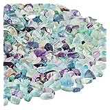 Xigui 1 Lbnatural Fluorite Tumbled Chips Stone Crushed Crystal Polished Irregular Shape Reiki Healing Quartz Crystal Gemstones For Home Decoration