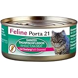 Feline Porta 21 | Ganzes Thunfischfleisch mit Seetang | 24 x 156 g
