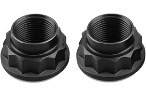 2 st hjulaxelmuttrar 90177-22001 för Toyota för lexus 2 st hjul | Metallkonstruktion, svart finish, direkt ersättning, passar fram vänster/höger, OE 90080-17238