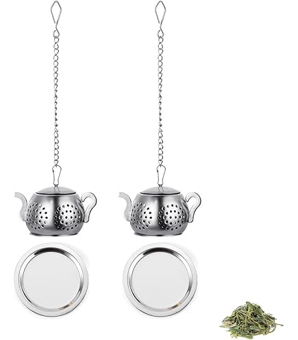 Syiyunran Tamis à Thé Avec Chaîne - Argent 1pc Moule Théière Syiyunran Tamis à Thé Avec Chaîne - Argent 1pc Moule Théière