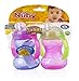Nûby Clik-It Grip N' Sip Cup with Handles (2 Pack, Girl Colours)