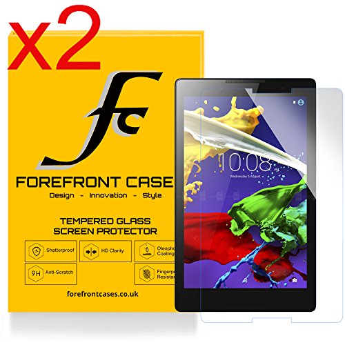 Forefront Cases® [HD KLARHEIT] Gehärtetes Glas Bildschirm Schutz Protektor Folie für Lenovo Tab 3 8 / Tab 2 A8-50 [ULTRA DÜNN nur 0.3mm]
