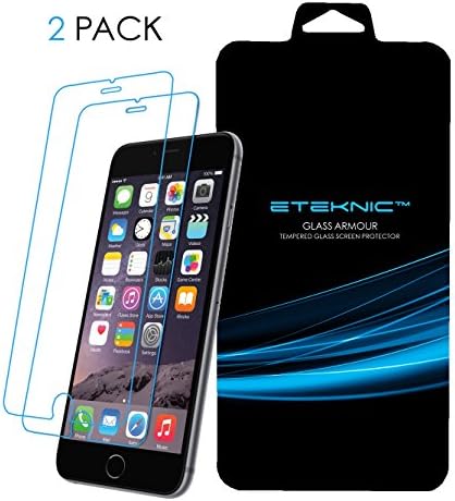 ETEKNIC Screen Protector for iPhone 6s Plus and iPhone 6 Plus Tempered Glass, Glass Armour Series, 2 Pack