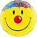 Produktbild Pioneer Ballon Company 26046 Smile Face mit Haar Folienballon Pack, 45,7 cm