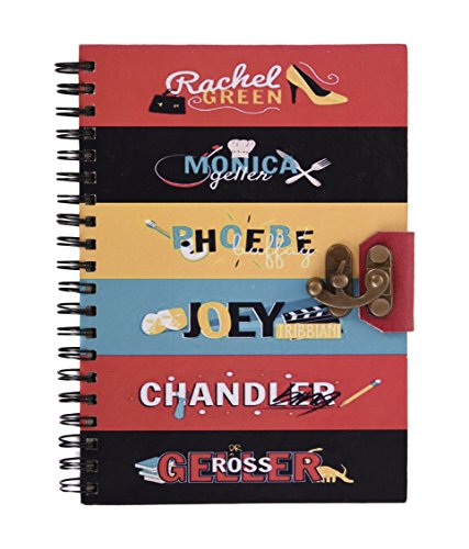 Craft Play Handicraft Friends Name Print wiro Binding Notebook With Lock