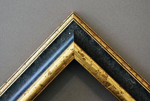 Spiegel Wandspiegel Badspiegel – Genua Schwarz Gold 4,3 – handgefertigt – 200 Größen zur Auswahl – Antik, Barock – 60 x 90 cm AM - 3