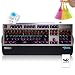 Produktbild Normia Rita Alloy Backlight Game Mechanical Keyboard Cherry MX Green with Big Hand Holder - Black